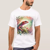 Anolis de rueda 100724AREF114 - Watercolor Tシャツ (正面)