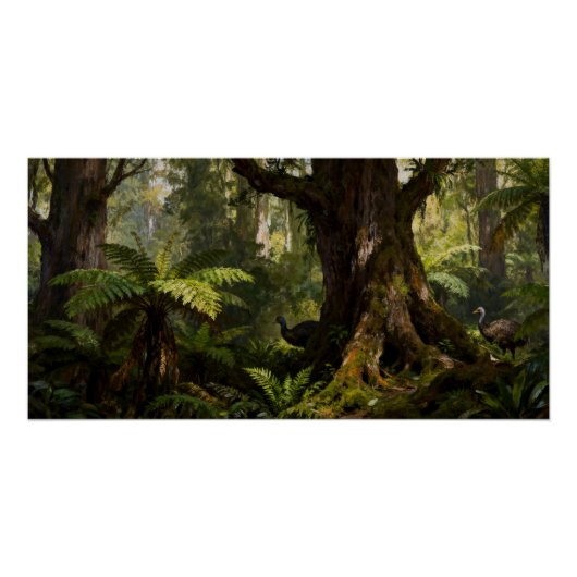 Anomalopteryx didiformis – ヒナモア ポスター (正面)