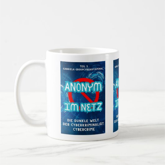 Anonym im Netz コーヒーマグカップ (左)