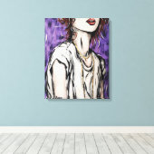 Anonymat 1 キャンバスプリント (インサイチュ (ウッドフロア))