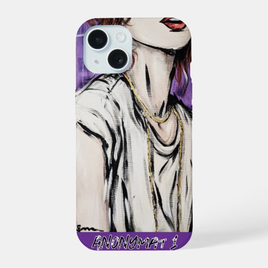 Anonymat 1 iPhone 15ケース (裏面)