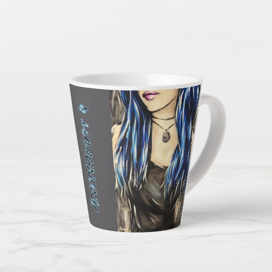 Anonymat 4 カフェラテマグ (右アングル)