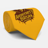Anonymity Bruh logo - Neck Tie ネクタイ (ロール)