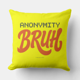 Anonymity Bruh Logo - Throw Pillow クッション