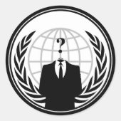 ANONYMOUS logo ラウンドシール (正面)