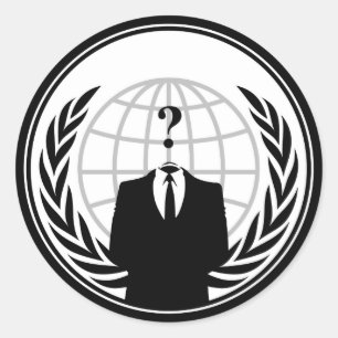 ANONYMOUS logo ラウンドシール