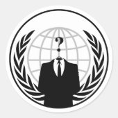 ANONYMOUS LOGO ラウンドシール (正面)