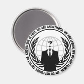 anonymous logo with slogan マグネット (正面/裏面)