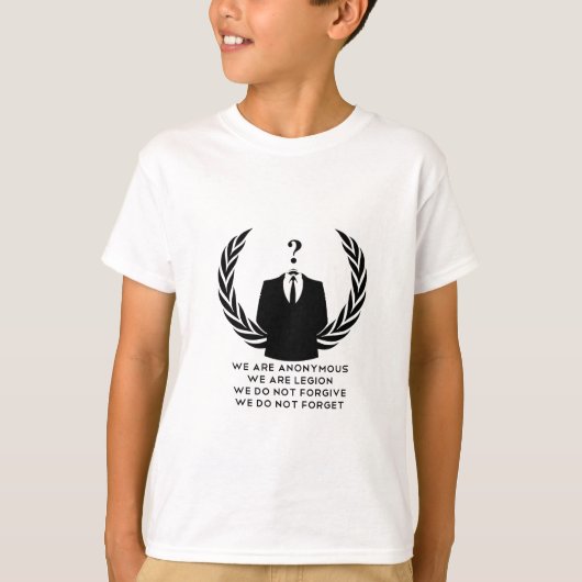 Anonymous Tシャツ (正面)