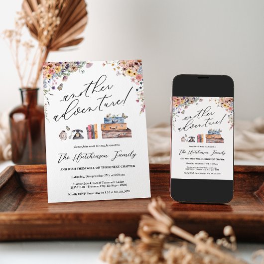 Another Adventure Going Away Party Invitation 招待状