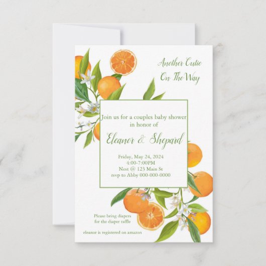 another cutie on the way invitation 招待状 (正面)