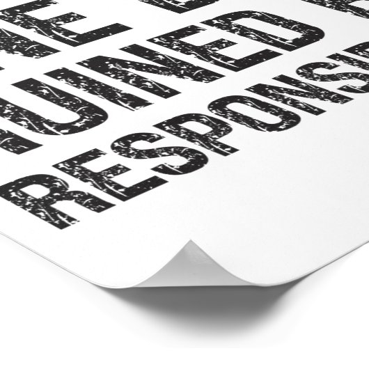 Another Fine Day Ruined By Resnsibility Funny Sarc ポスター (角)