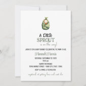 Another Little Sprout on the Way Baby Invitation 招待状 (正面)