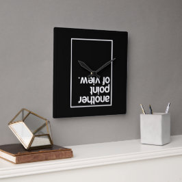 Another point of view スクエア壁時計