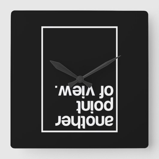 Another point of view スクエア壁時計 (正面)