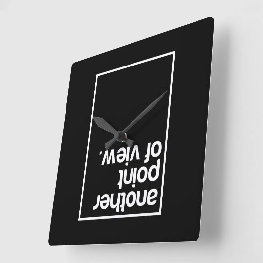 Another point of view スクエア壁時計 (傾斜)