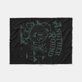 Another Round Golf Golfer Golf Lover Srts Men Dad  フリースブランケット (正面(横))