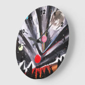 Another World Painting by Alfred Fox ラージ壁時計 (傾斜)