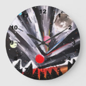 Another World Painting by Alfred Fox ラージ壁時計 (正面)