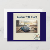 Another year free (M) シーズンポストカード (正面/裏面)