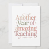 Another Year of Amazing Teaching カード (正面)