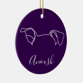 Anoush Ornament (Paw Prints) セラミックオーナメント (右)