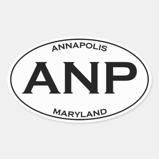 ANP – アナポリスメリーランド 楕円形シール (正面)