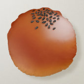 Anpan Japanese Sweet Bean Filled Bread Snack  ラウンドクッション (裏面)