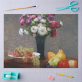 Anri Fantin-Latourアスターとフルーツ 薄葉紙 (クラフト)