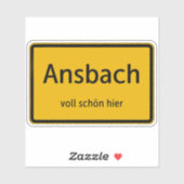Ansbach Aufkleber Sticker Autoaufkleber シール (シート)