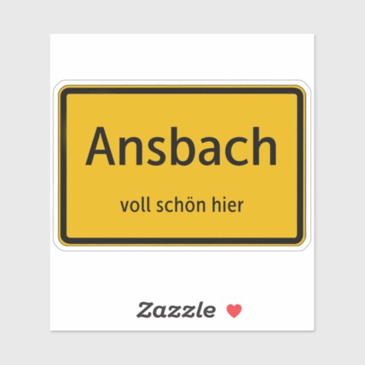 Ansbach Aufkleber Sticker Autoaufkleber シール (シート)