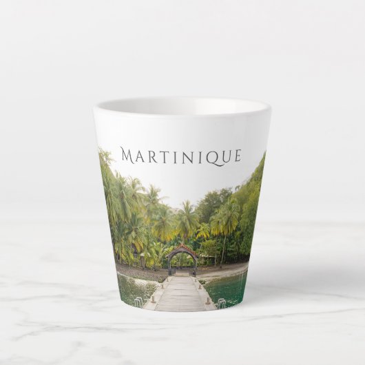 Anse Noire (Black sand beach), Martinique travel カフェラテマグ (正面)