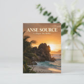 Anse Source d'Argent, La Passe, La Digue ポストカード (スタンド正面)