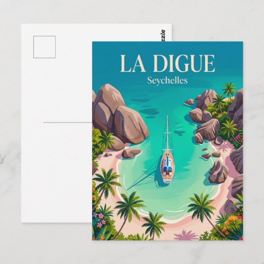 Anse Source d'Argent Seychelles ポストカード (正面/裏面)