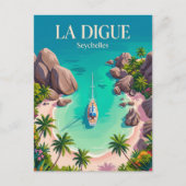 Anse Source d'Argent Seychelles ポストカード (正面)