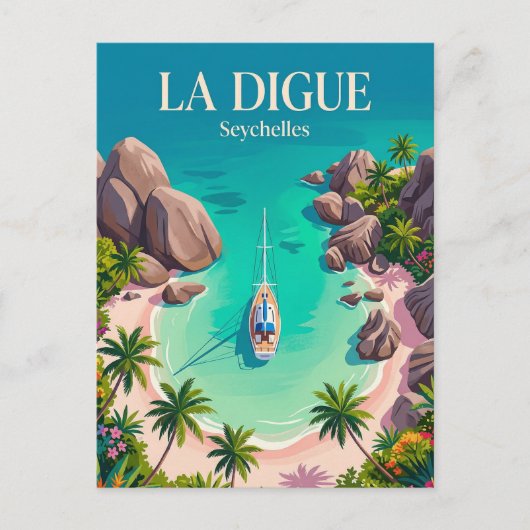 Anse Source d'Argent Seychelles ポストカード (正面)