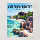 Anse Source d'Argent Seychelles ポストカード (正面)