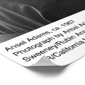 Ansel Adams Self Portrait, ca. 1967 ポスター (角)