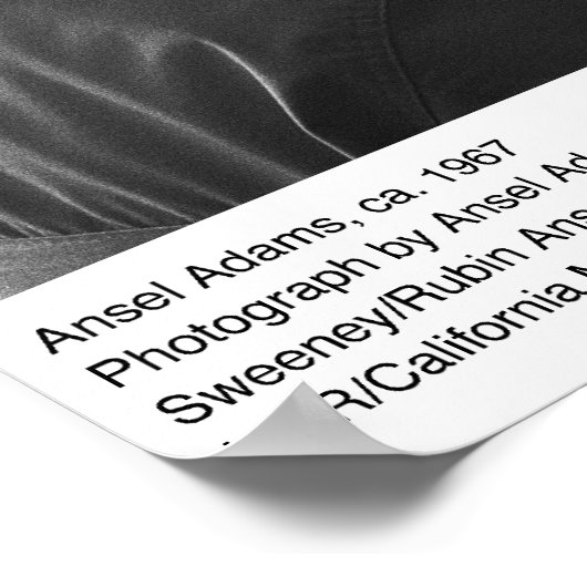 Ansel Adams Self Portrait, ca. 1967 ポスター (角)