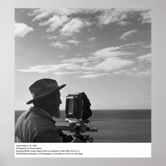 Ansel Adams Self Portrait, ca. 1967 ポスター (正面)