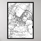 Anshan China City Map ポスター (正面)