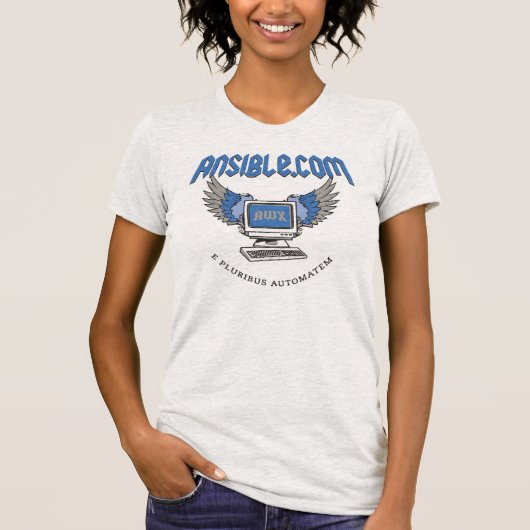 AnsibleWorks "飛行コンピュータ"女性のTシャツ Tシャツ (正面)