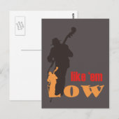 ansichtkaart - Like 'em Low (double bass) ポストカード (正面/裏面)