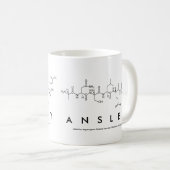 Ansleyペプチド名mug コーヒーマグカップ (正面右)
