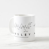 Ansleyペプチド名mug コーヒーマグカップ (正面左)