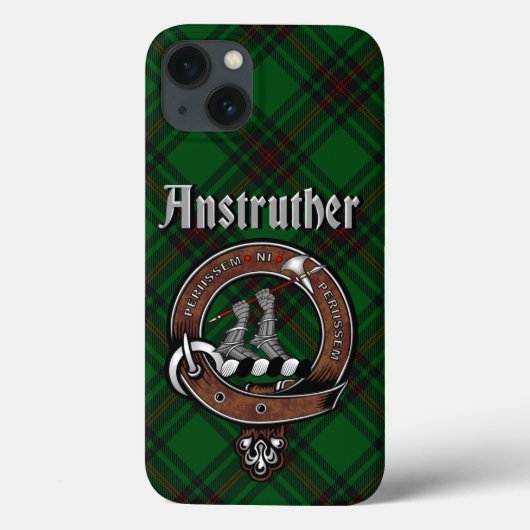 Anstrather Clanバッジ&タータンチェック電話ケース Case-Mate iPhoneケース (裏面)