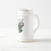 Anstrather Clan Badge Stein ビールジョッキ (正面右)