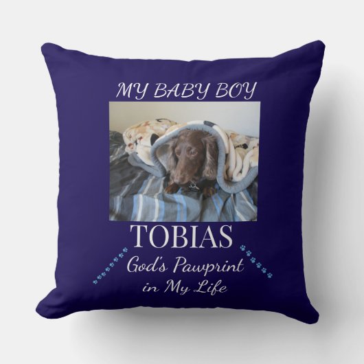 Answered Prayer Pawprint クッション (正面)