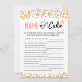 Answersゲームカードでケーキの名前 招待状 (正面)
