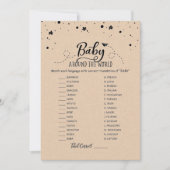 Answers Baby Shower Cardで世界中のベビー 招待状 (正面)